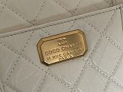 Chanel Aged Calfskin & Gold-tone Metal Handbag White 17x25x8cm  - 5