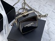 Chanel Runway Compact Powder Minaudiere Resin Plexiglass Box Bag Black  - 5