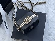 Chanel Runway Compact Powder Minaudiere Resin Plexiglass Box Bag Black  - 4
