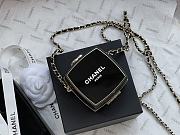 Chanel Runway Compact Powder Minaudiere Resin Plexiglass Box Bag Black  - 2