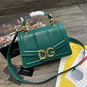 Dolce & Gabbana DG Amore Tote Bag In Green BB667 27cm - 1