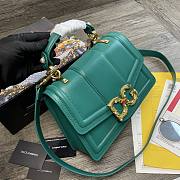 Dolce & Gabbana DG Amore Tote Bag In Green BB667 27cm - 4