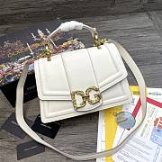 Dolce & Gabbana DG Amore Tote Bag In White BB667 Size 27x8x18cm - 1