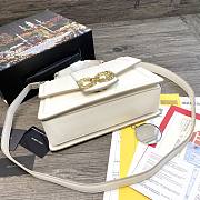 Dolce & Gabbana DG Amore Tote Bag In White BB667 Size 27x8x18cm - 4
