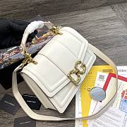 Dolce & Gabbana DG Amore Tote Bag In White BB667 Size 27x8x18cm - 5