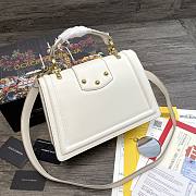 Dolce & Gabbana DG Amore Tote Bag In White BB667 Size 27x8x18cm - 6