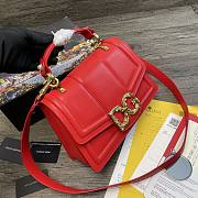 Dolce & Gabbana DG Amore Tote Bag In Red BB667 Size 27x8x18cm - 5