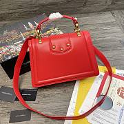 Dolce & Gabbana DG Amore Tote Bag In Red BB667 Size 27x8x18cm - 4