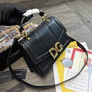 Dolce & Gabbana DG Amore Tote Bag In Black BB667 Size 27x8x18cm - 6
