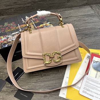 Dolce & Gabbana DG Amore Tote Bag In Beige BB667 Size 27x8x18cm