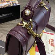 Dolce & Gabbana DG Amore Tote Bag In Wine BB667 Size 27x8x18cm - 2