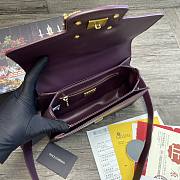 Dolce & Gabbana DG Amore Tote Bag In Wine BB667 Size 27x8x18cm - 3