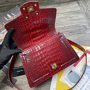 Dolce&Gabbana Amore Baroque Tote Bag In Wine BB667 Size 27x8x18cm - 4