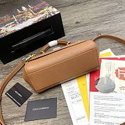 Dolce & Gabbana Sicily Tote Bag In Brown BB623 Size 20x9.5x14cm - 5