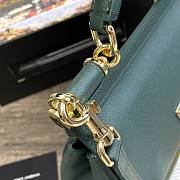 Dolce & Gabbana Sicily Tote Bag In Blue BB623 Size 20x9.5x14cm - 2