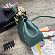 Dolce & Gabbana Sicily Tote Bag In Blue BB623 Size 20x9.5x14cm - 6