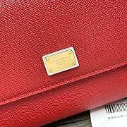 Dolce & Gabbana Sicily Tote Bag In Red BB623 Size 20x9.5x14cm - 6