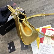 Dolce & Gabbana Sicily Tote Bag In Gold BB623 Size 20x9.5x14cm - 3