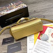 Dolce & Gabbana Sicily Tote Bag In Gold BB623 Size 20x9.5x14cm - 5