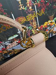 Dolce & Gabbana Small Sicily Tote Bag In Light Pink BB623 Size 16x10x5cm - 2