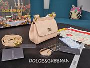 Dolce & Gabbana Small Sicily Tote Bag In Light Pink BB623 Size 16x10x5cm - 6
