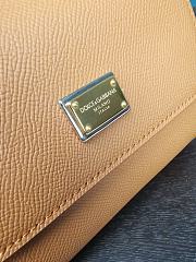 Dolce & Gabbana Small Sicily Tote Bag In Brown BB623 Size 16x10x5cm - 2