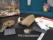 Dolce & Gabbana Small Sicily Tote Bag In Dusty Grey BB623 Size 16x10x5cm - 5