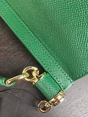 Dolce & Gabbana Small Sicily Tote Bag In Green BB623 Size 16x10x5cm - 3