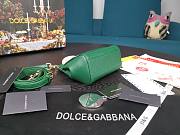 Dolce & Gabbana Small Sicily Tote Bag In Green BB623 Size 16x10x5cm - 5