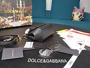 Dolce & Gabbana Small Sicily Tote Bag In Black BB623 Size 16x10x5cm - 4