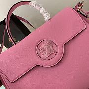 Versace La Medusa Handbag In Pink DBFI0 Size 35x14x25cm  - 2