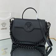 Versace La Medusa Handbag In Black DBFI0 Size 35x14x25cm  - 1