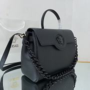 Versace La Medusa Handbag In Black DBFI0 Size 35x14x25cm  - 5