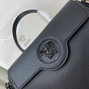 Versace La Medusa Handbag In Black DBFI0 Size 35x14x25cm  - 2