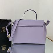 Versace La Medusa Handbag In Purple DBFI0 Size 35x14x25cm  - 6