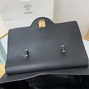 Versace La Medusa Handbag In Black Gold DBFI0 Size 35x14x25cm  - 3