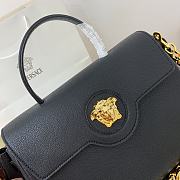 Versace La Medusa Handbag In Black Gold DBFI0 Size 35x14x25cm  - 2