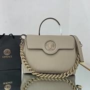 Versace La Medusa Handbag In Dusty Grey DBFI0 Size 35x14x25cm  - 1