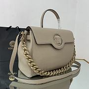 Versace La Medusa Handbag In Dusty Grey DBFI0 Size 35x14x25cm  - 6