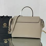 Versace La Medusa Handbag In Dusty Grey DBFI0 Size 35x14x25cm  - 4