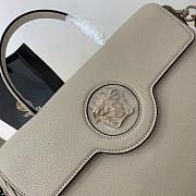 Versace La Medusa Handbag In Dusty Grey DBFI0 Size 35x14x25cm  - 2