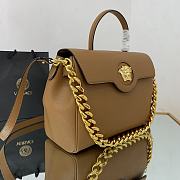 Versace La Medusa Handbag In Brown DBFI0 Size 35x14x25cm  - 4