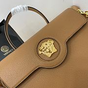 Versace La Medusa Handbag In Brown DBFI0 Size 35x14x25cm  - 2