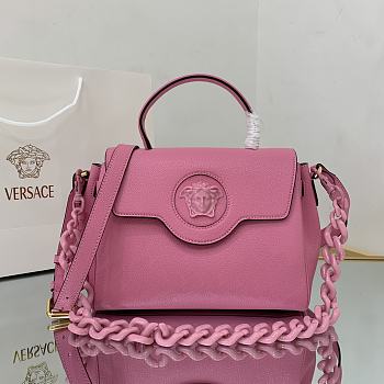 Versace La Medusa Handbag Pink DBFI0 Size 25x15x22cm 