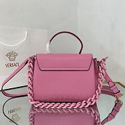 Versace La Medusa Handbag Pink DBFI0 Size 25x15x22cm  - 5