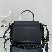 Versace La Medusa Handbag In Black DBFI0 Size 25x15x22cm  - 4