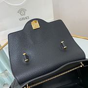 Versace La Medusa Handbag In Black Gold DBFI0 Size 25x15x22cm  - 3