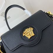 Versace La Medusa Handbag In Black Gold DBFI0 Size 25x15x22cm  - 2
