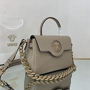 Versace La Medusa Handbag In Dusty Grey DBFI0 Size 25x15x22cm  - 6