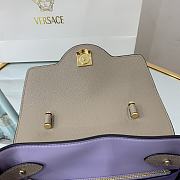 Versace La Medusa Handbag In Dusty Grey DBFI0 Size 25x15x22cm  - 4
